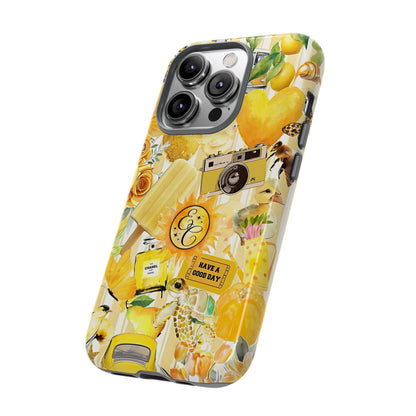 Yellow Aesthetic Collage Tough Phone Case