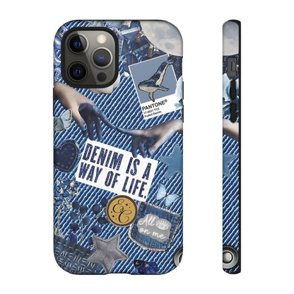 Denim Texture Tough Phone Case