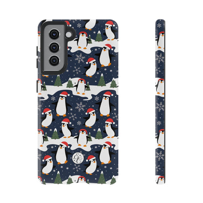 Cute Penguin Christmas Pattern Tough Phone Case