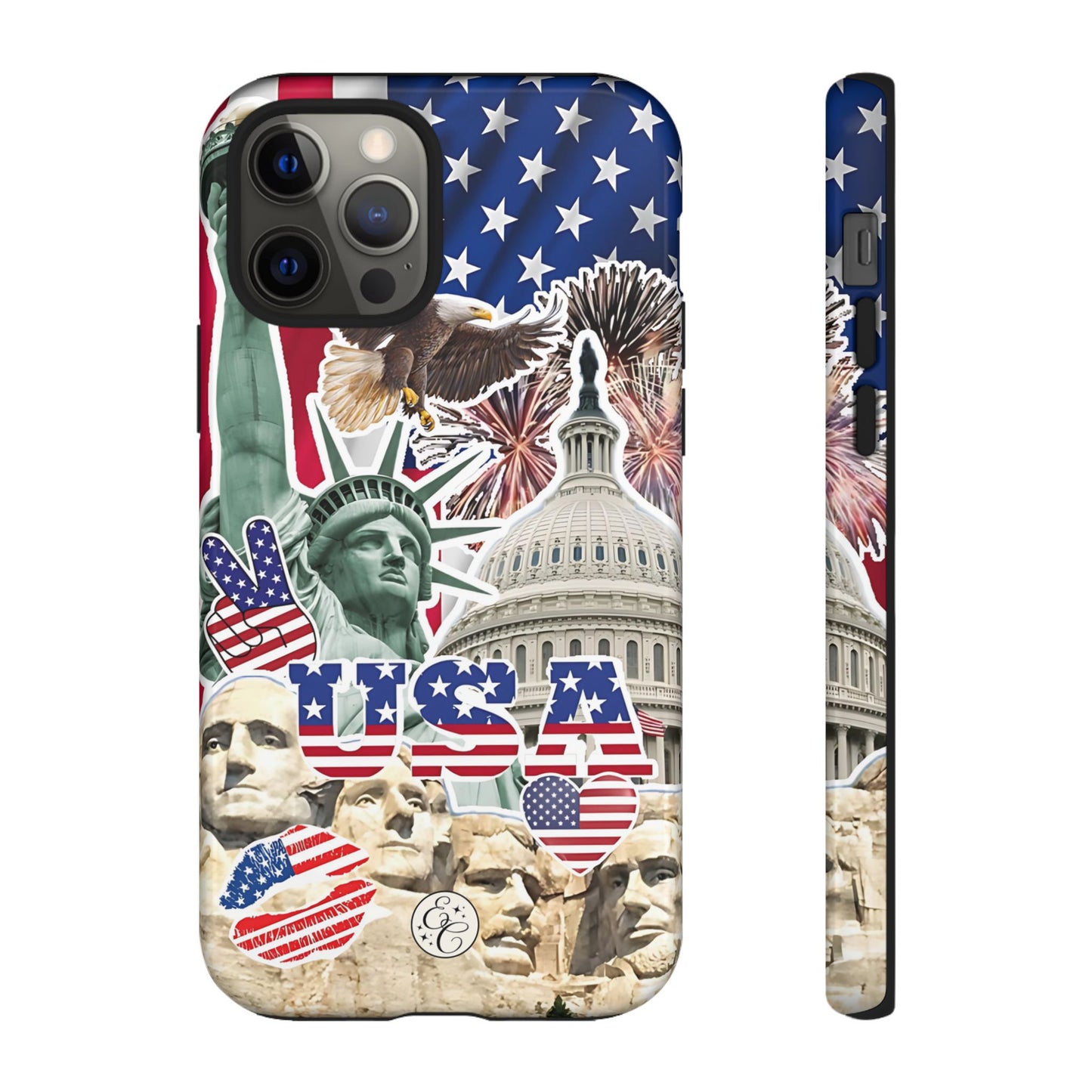 Patriotic USA Collage Tough Phone Case