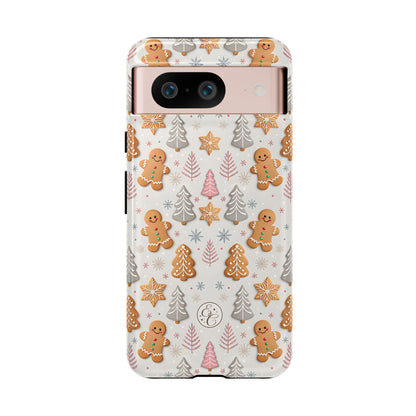 Christmas Gingerbread Man Pattern Tough Phone Case