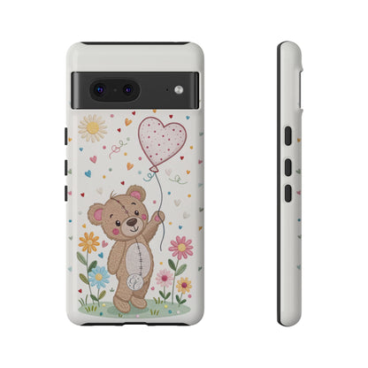 Cute Teddy Bear Tough Phone Case
