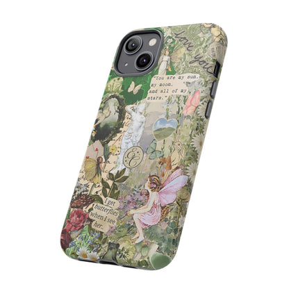 Vintage Botanical Collage Tough Phone Case