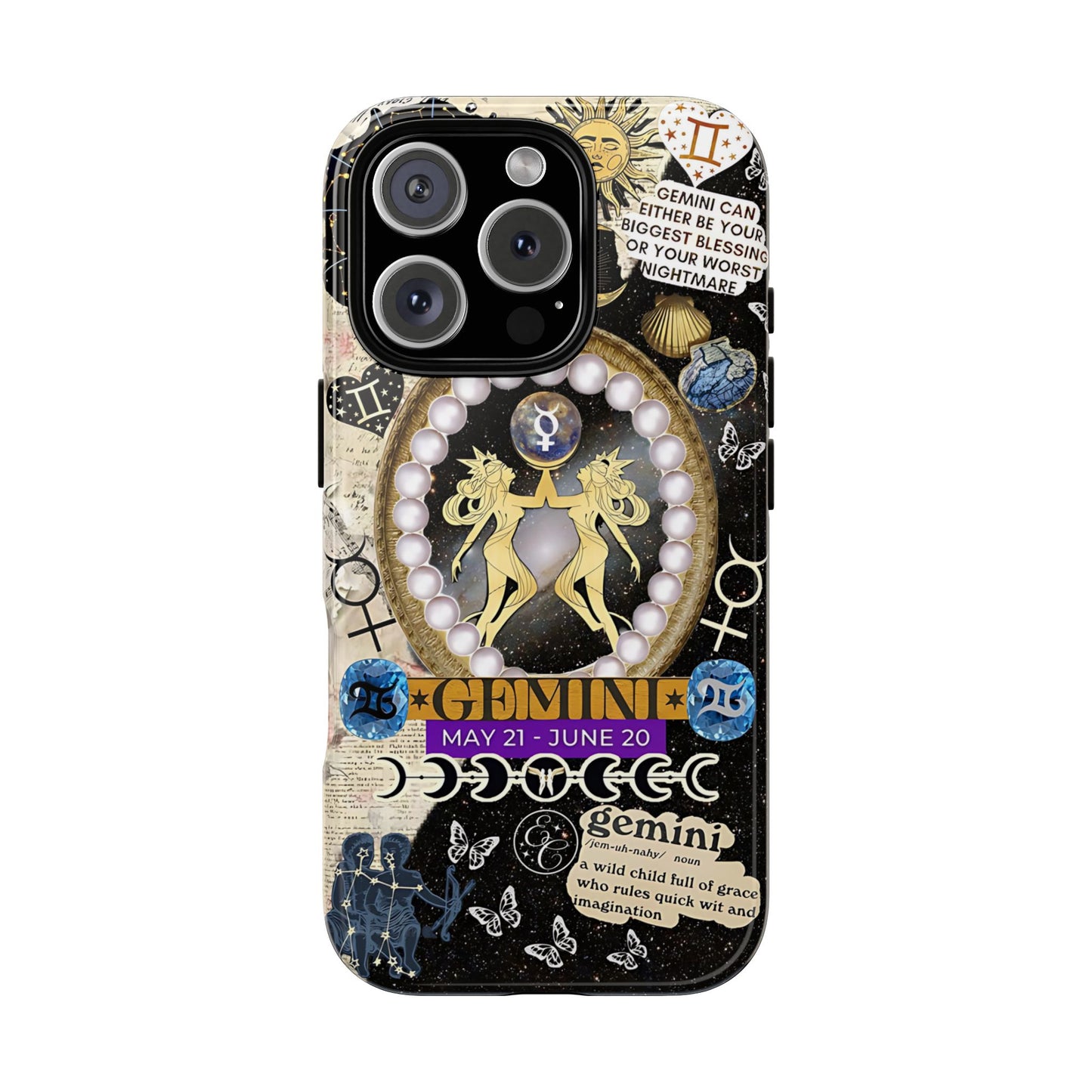 Gemini Zodiac Sign Tough Phone Case