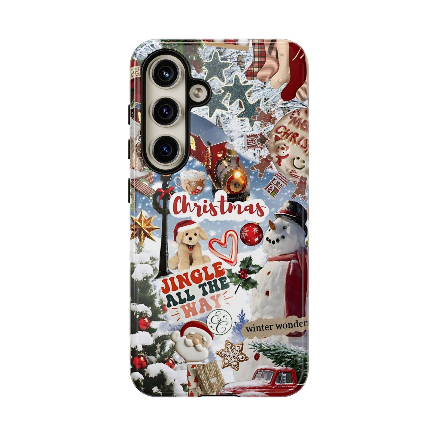 Christmas Holiday Collage Tough Phone Case