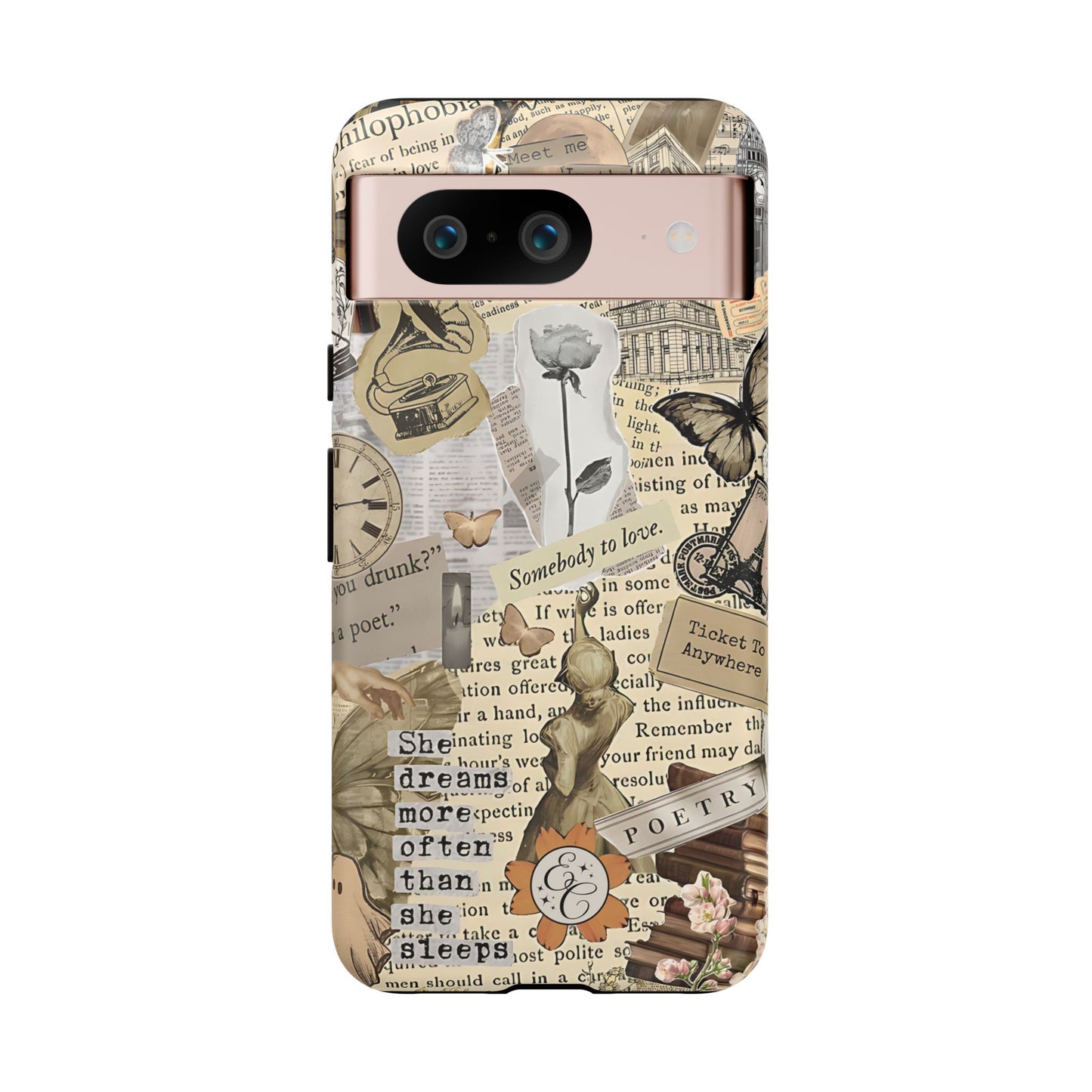 Library Romance Collage Tough Phone Case