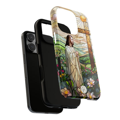 Jesus Stained Glass Tough Phone Case