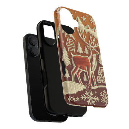 Rustic Reindeer Christmas Phone Case