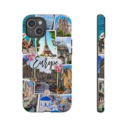 Europe Travel Collage Tough Phone Case