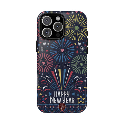 Happy New Year Fireworks Tough Phone Case