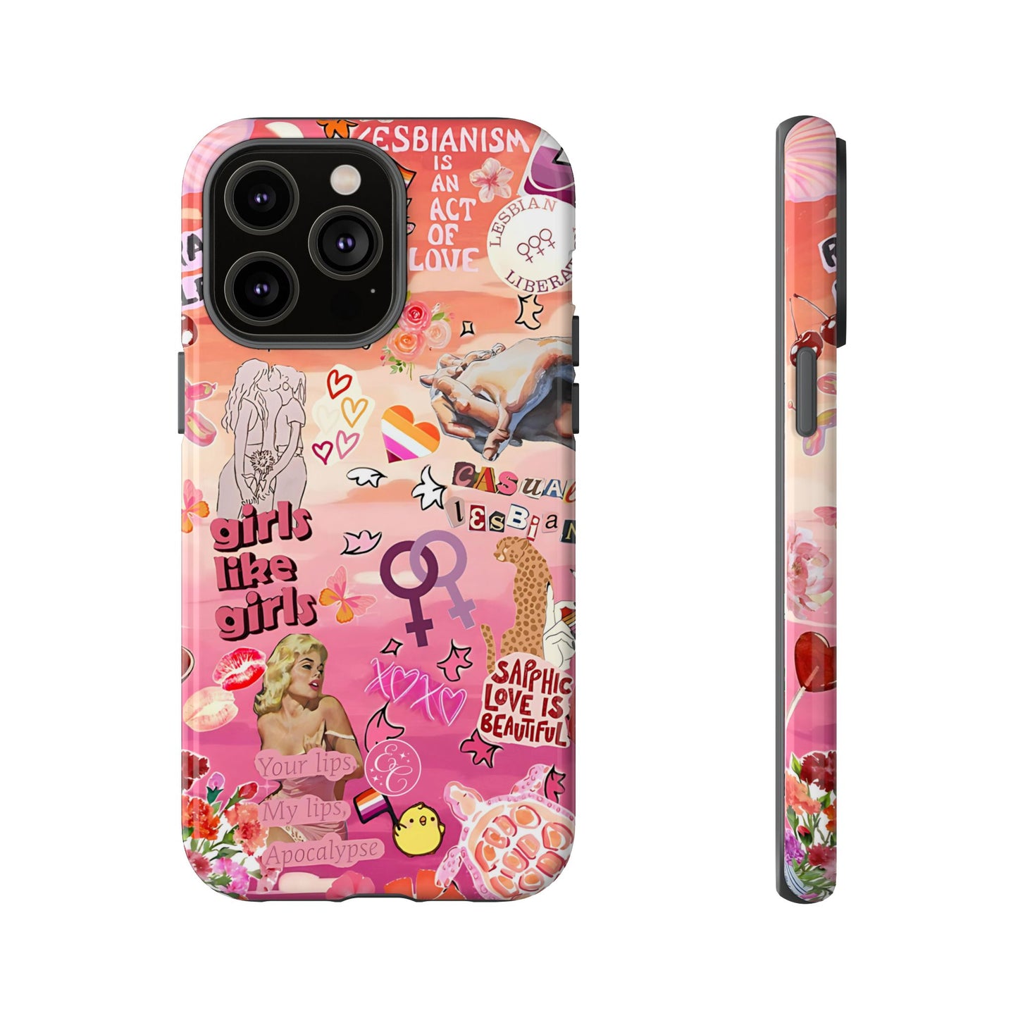 Lesbian Collage Tough Phone Case