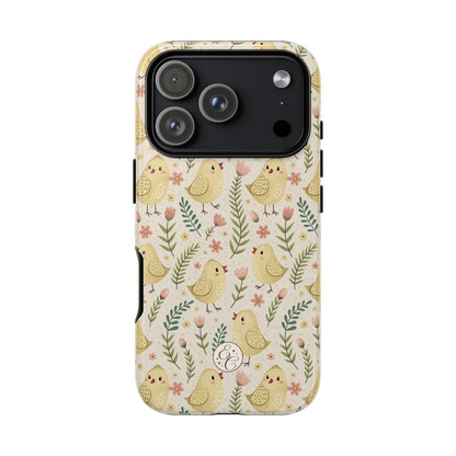 Vintage Floral Chick Pattern Tough Phone Case