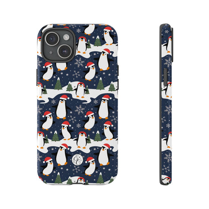 Cute Penguin Christmas Pattern Tough Phone Case