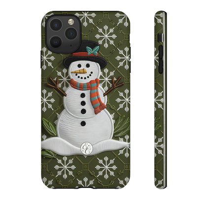 Christmas Snowman Tough Phone Case