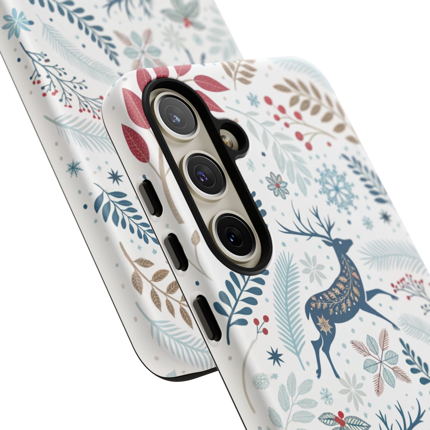 Blue Winter Deer Tough Phone Case