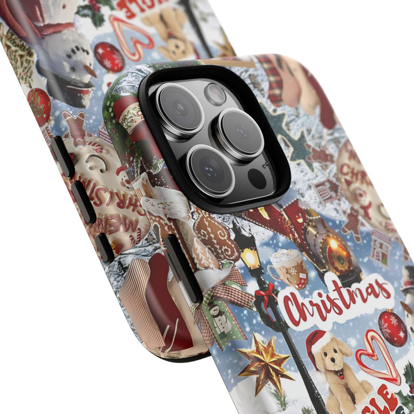 Christmas Holiday Collage Tough Phone Case