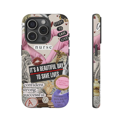 Nurse Inspirational Collage Tough Phone Case