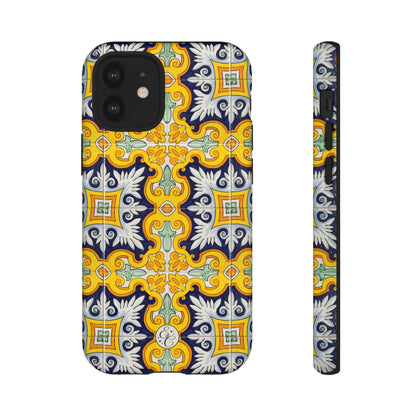 Vintage Floral Tile Tough Phone Case