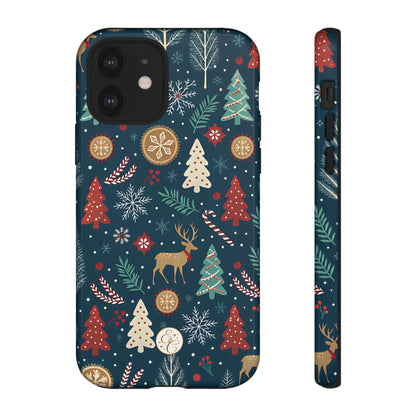 Christmas Holiday Pattern Tough Phone Case