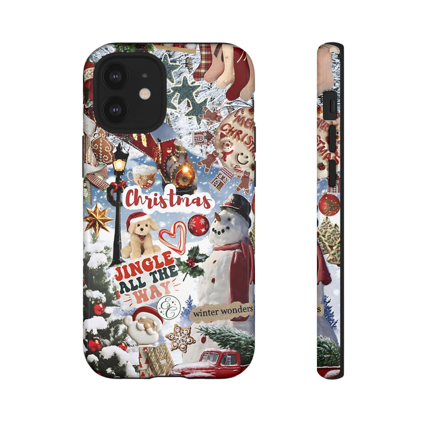 Christmas Holiday Collage Tough Phone Case