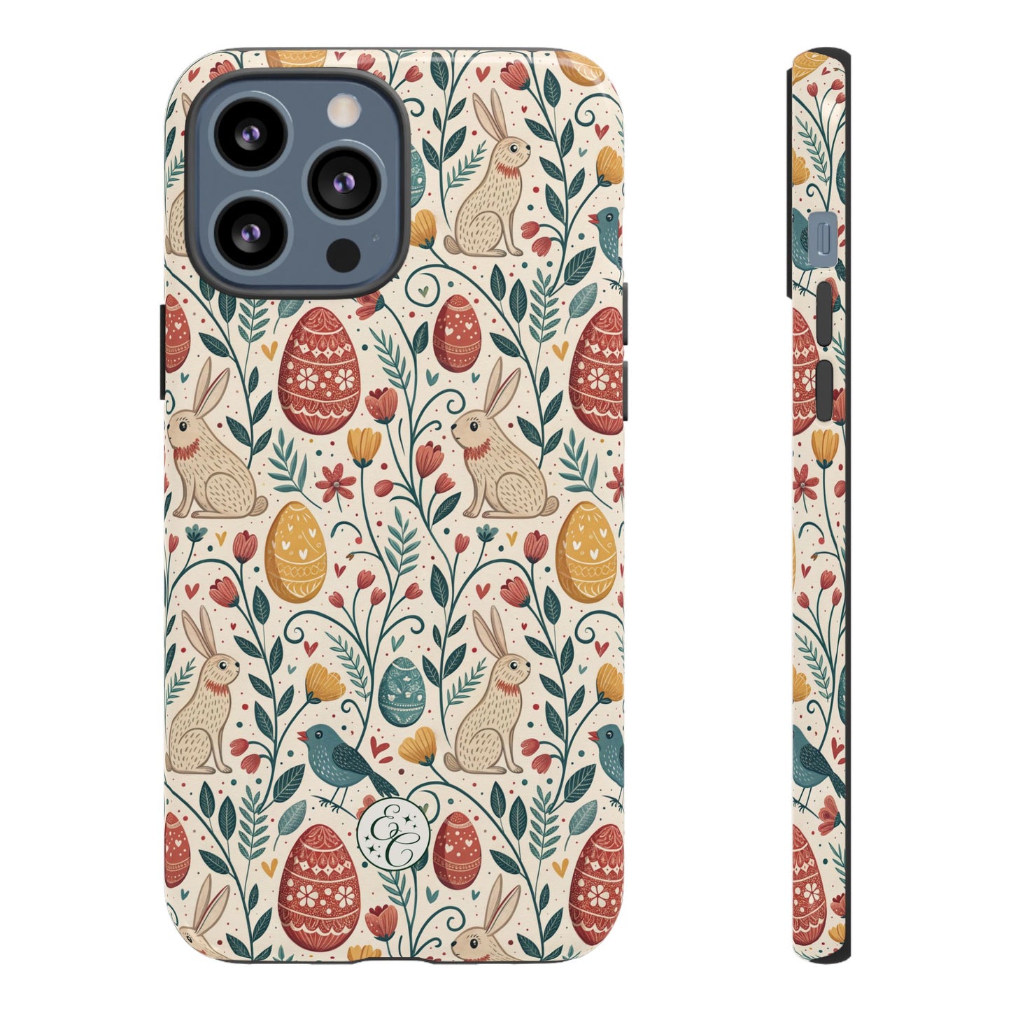 Vintage Easter Pattern Tough Phone Case