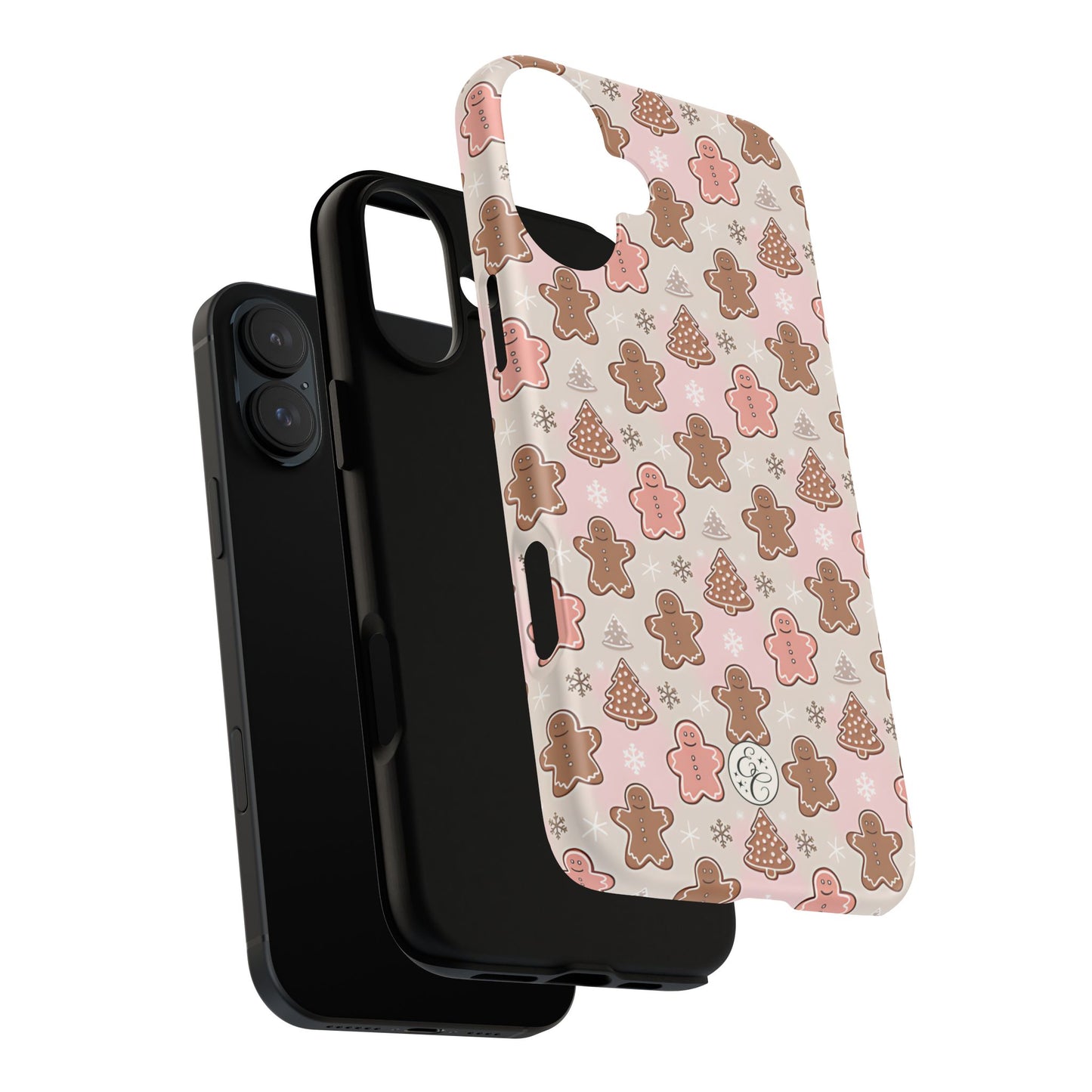 Gingerbread Men & Xmas Tree Pattern Tough Phone Case