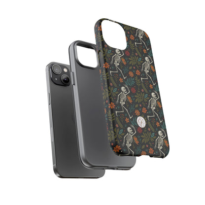 Boho Skeleton Pattern Halloween Phone Case