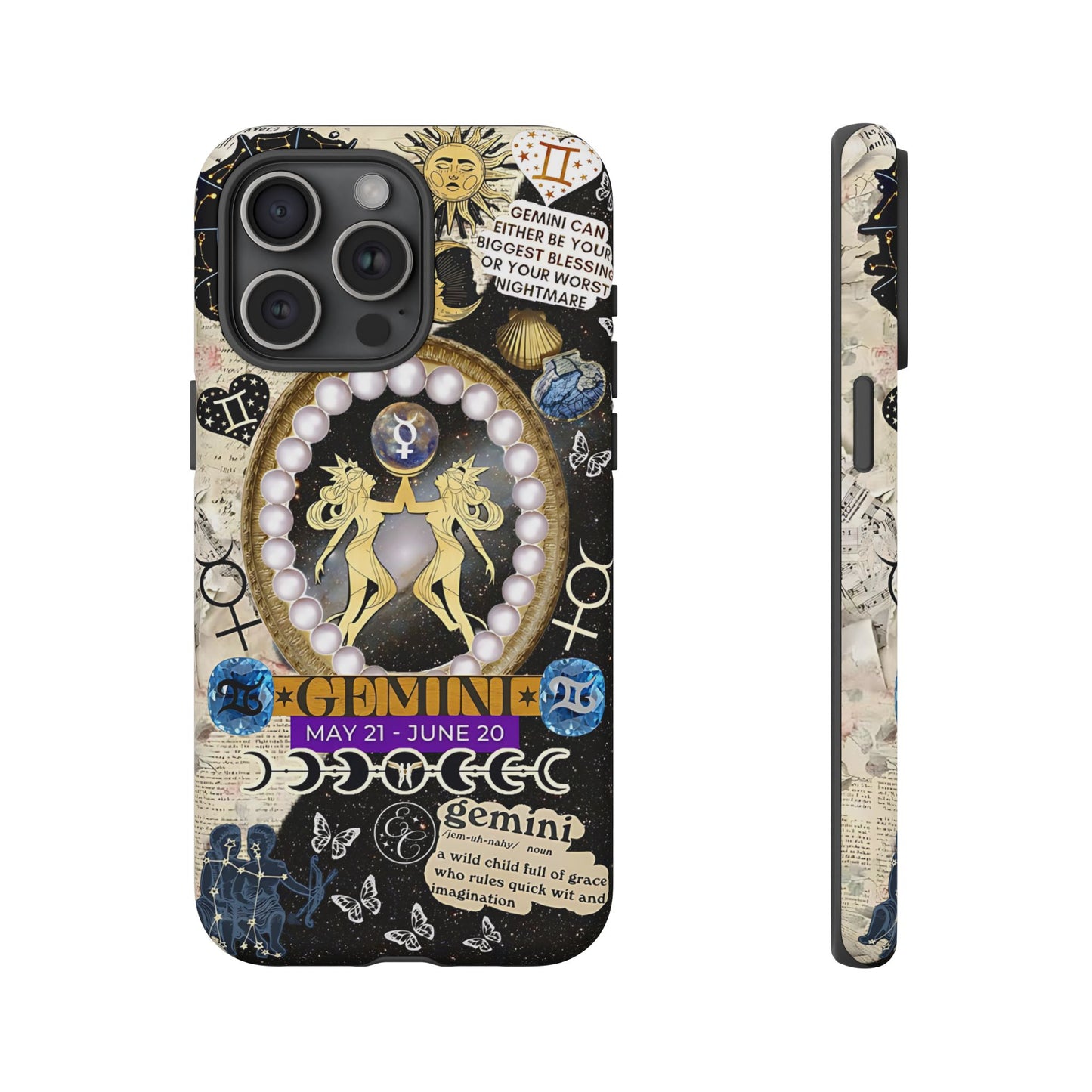 Gemini Zodiac Sign Tough Phone Case