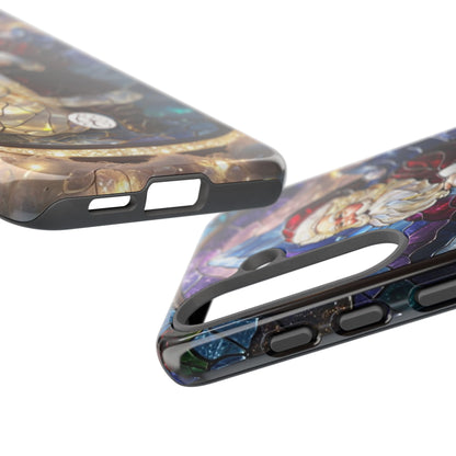 Santa Claus Stained Glass Tough Phone Case