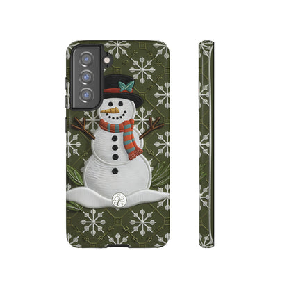 Christmas Snowman Tough Phone Case