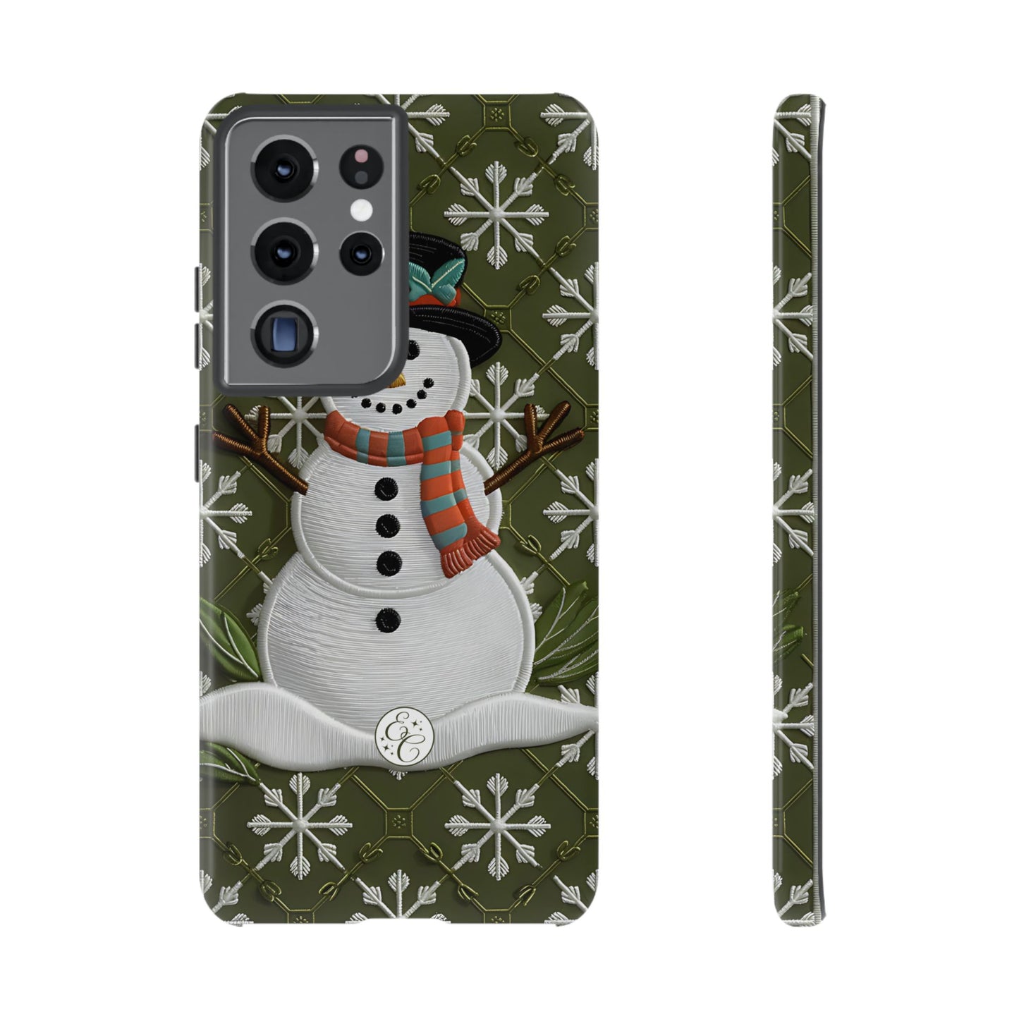 Christmas Snowman Tough Phone Case