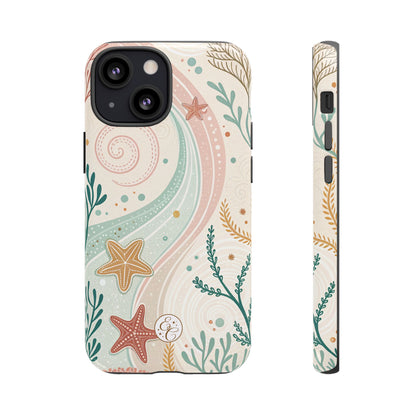 Pink Ocean Boho Doodle Tough Phone Case