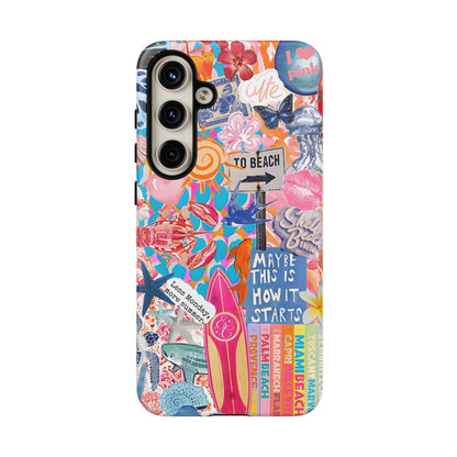 Colorful Beach Collage Tough Phone Case