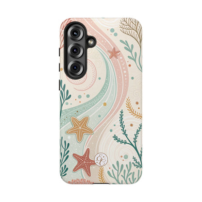Pink Ocean Boho Doodle Tough Phone Case
