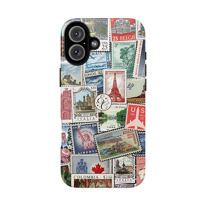 Vintage Stamp Collection Tough Phone Case