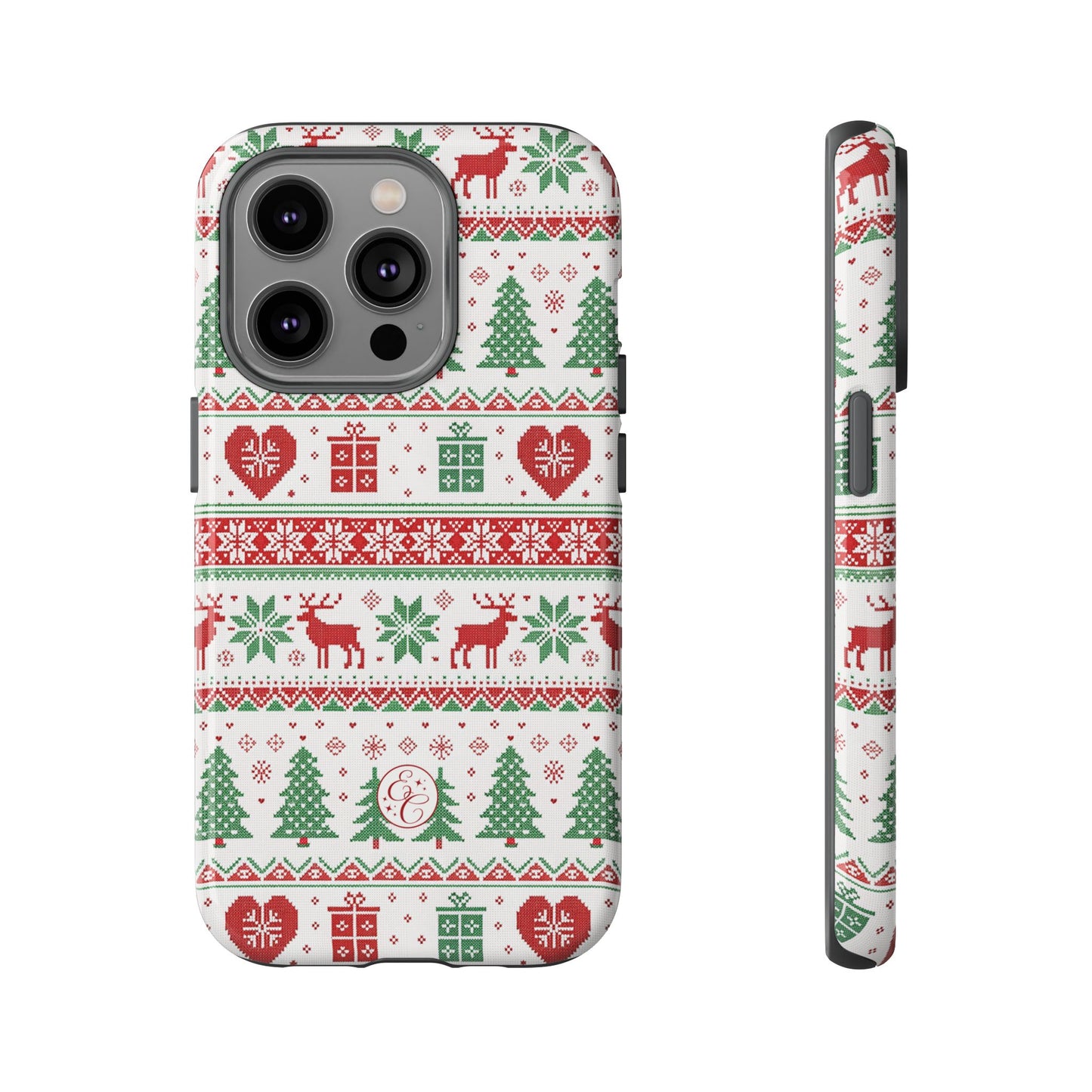 Ugly Christmas Sweater Pattern Tough Phone Case