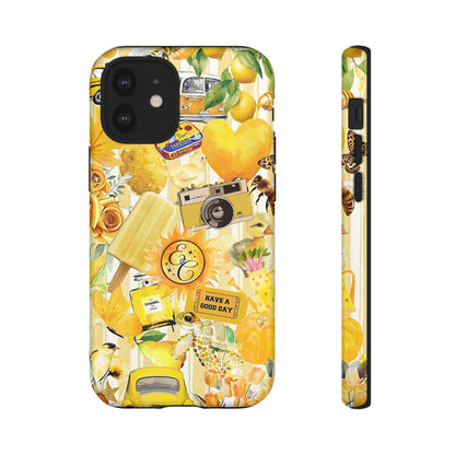 Yellow Aesthetic Collage Tough Phone Case