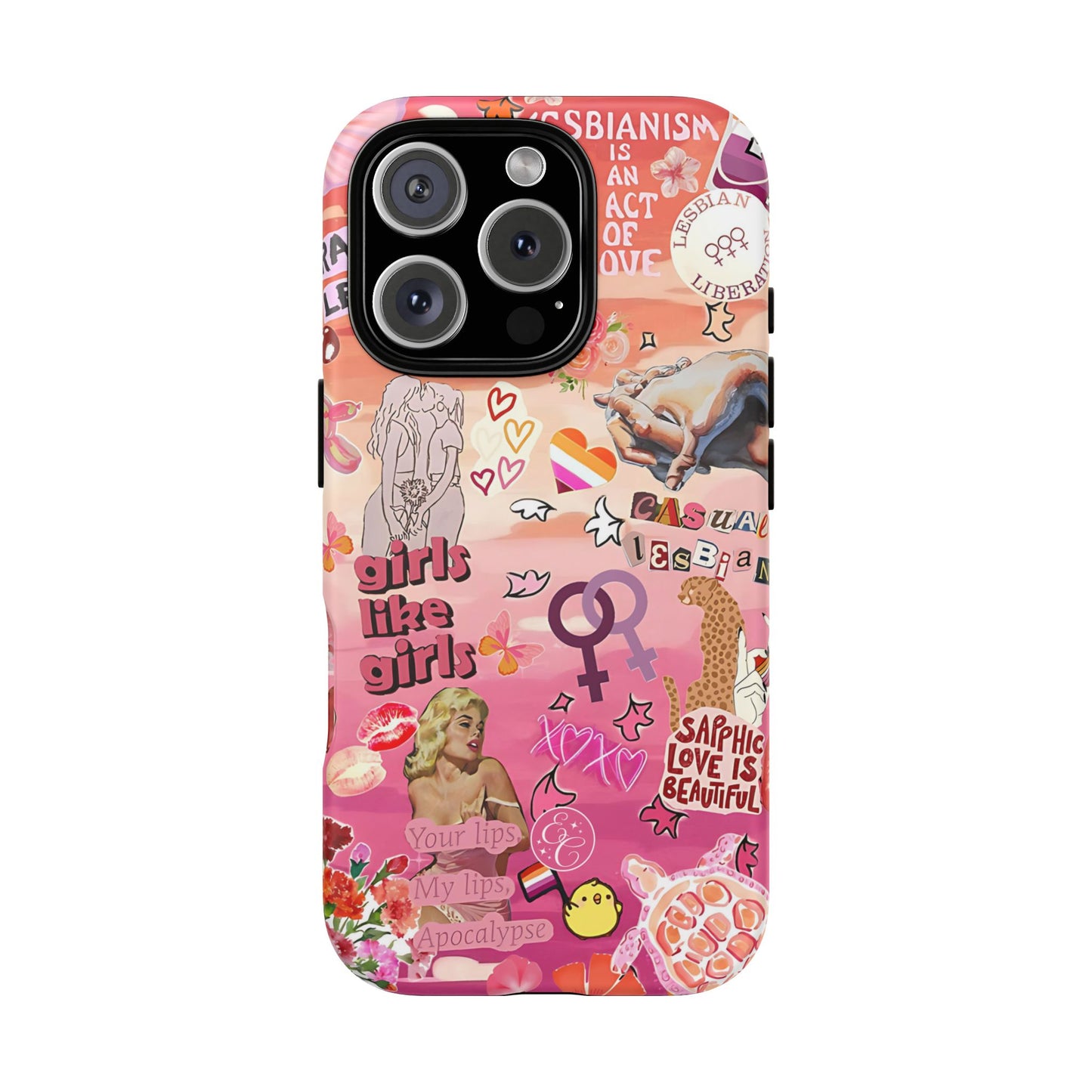 Lesbian Collage Tough Phone Case