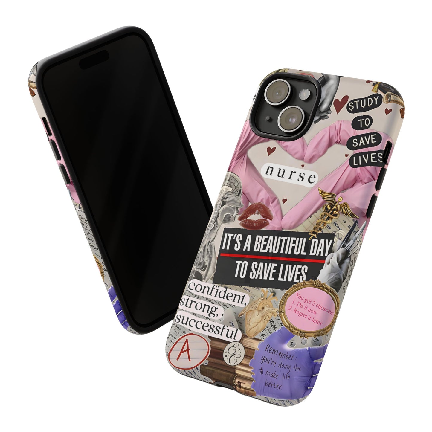 Nurse Inspirational Collage Tough Phone Case