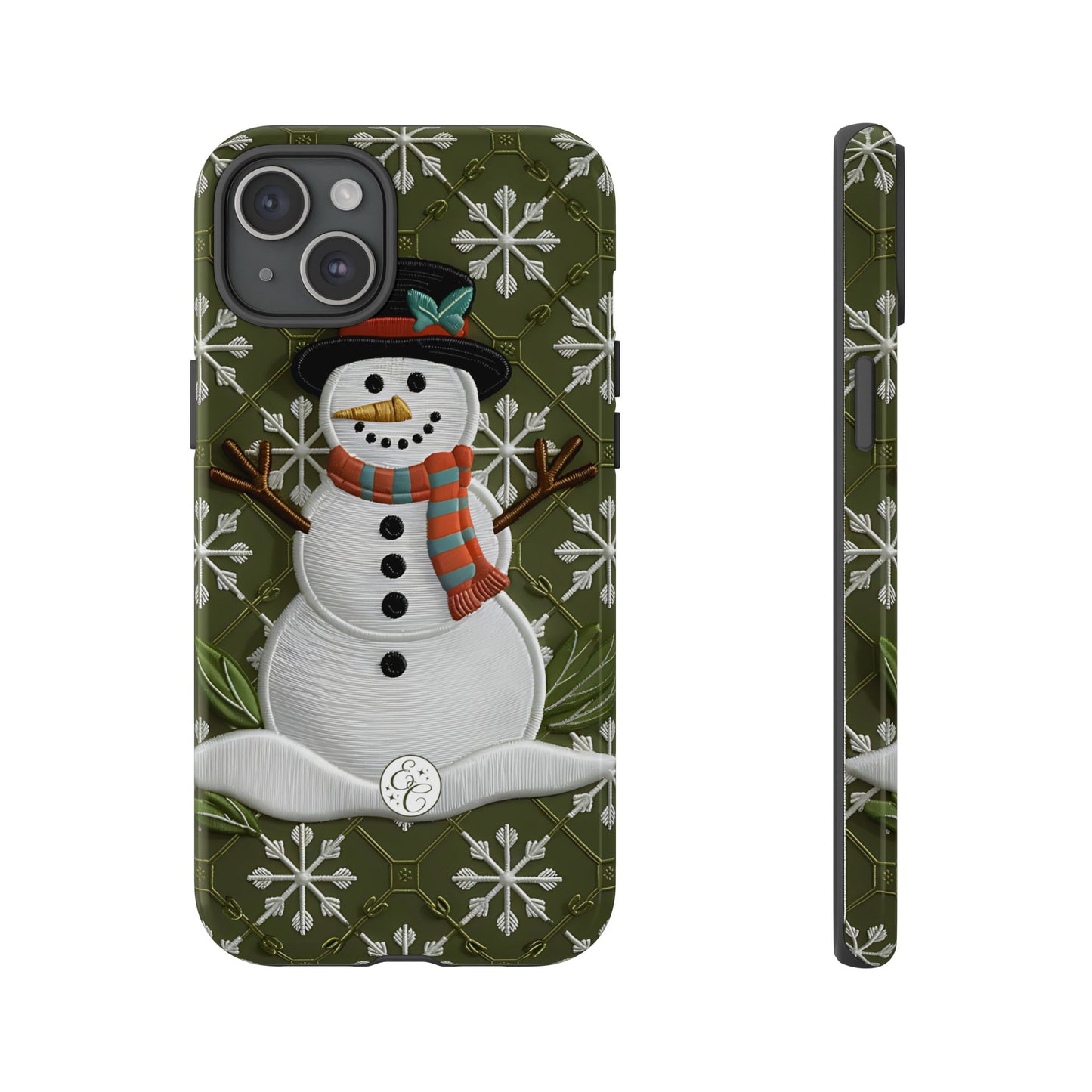 Christmas Snowman Tough Phone Case