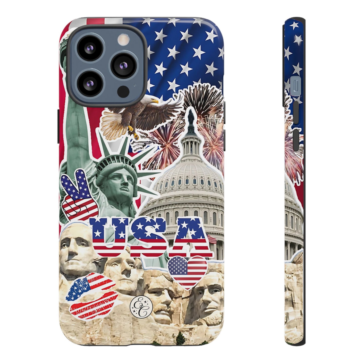 Patriotic USA Collage Tough Phone Case