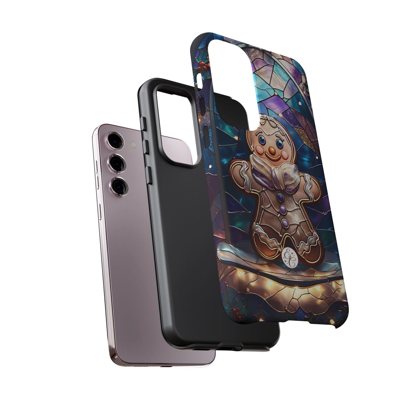 Gingerbread Man Stained Glass Tough Phone Case