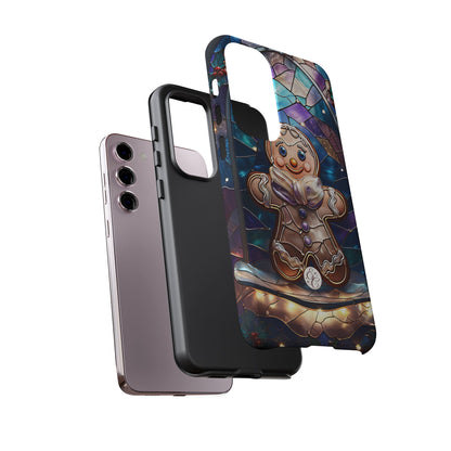 Gingerbread Man Stained Glass Tough Phone Case