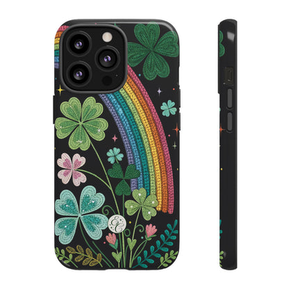 Rainbow & Shamrock Tough Phone Case