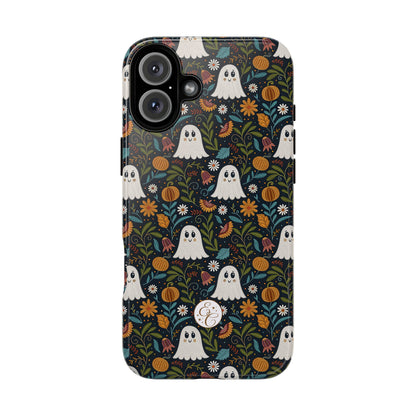 Boho Halloween Ghost Pattern Tough Phone Case