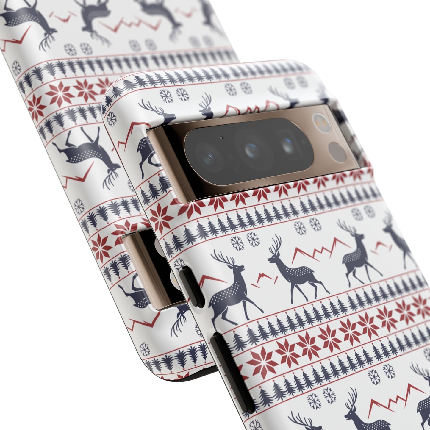 Christmas Reindeer Pattern Tough Phone Case