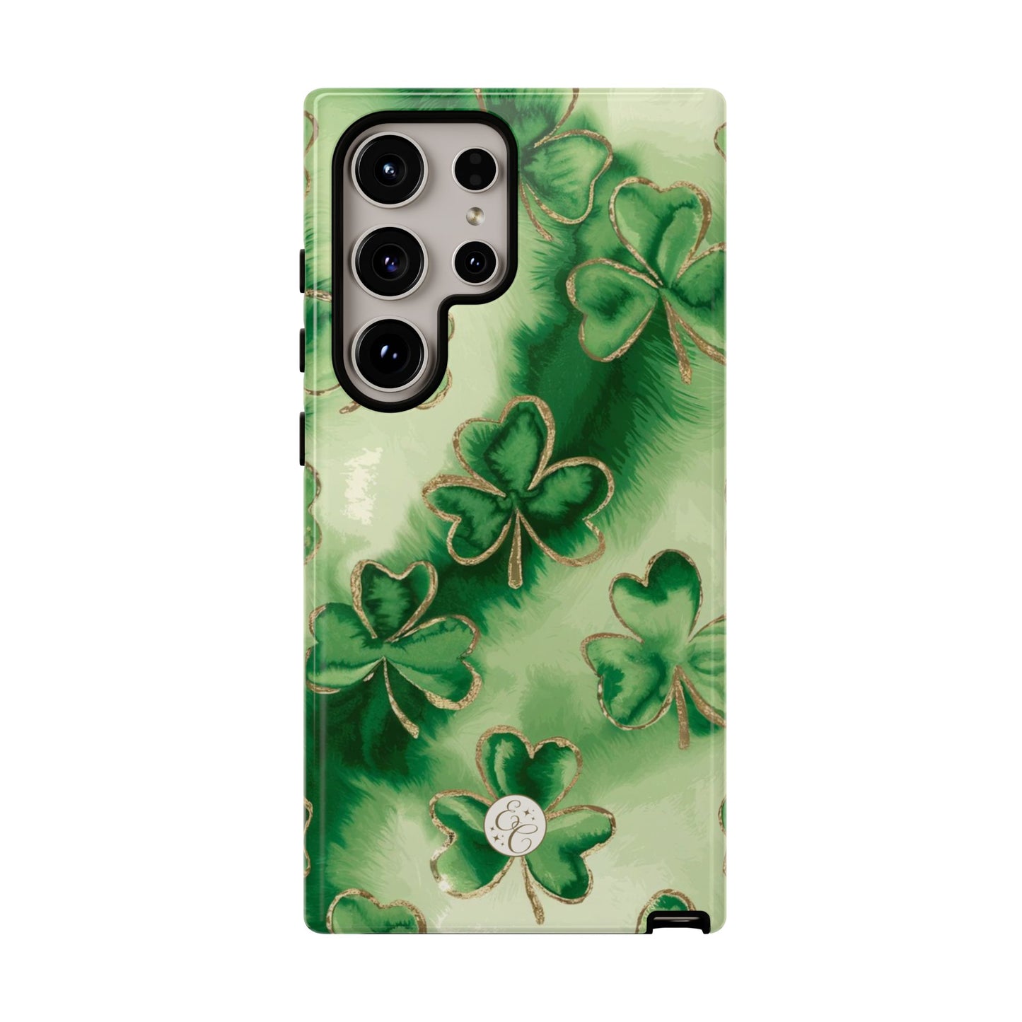 Shamrock Watercolor Pattern Tough Phone Case