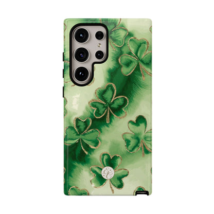 Shamrock Watercolor Pattern Tough Phone Case