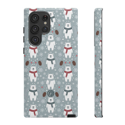 Cute Polar Bear Pattern Tough Phone Case