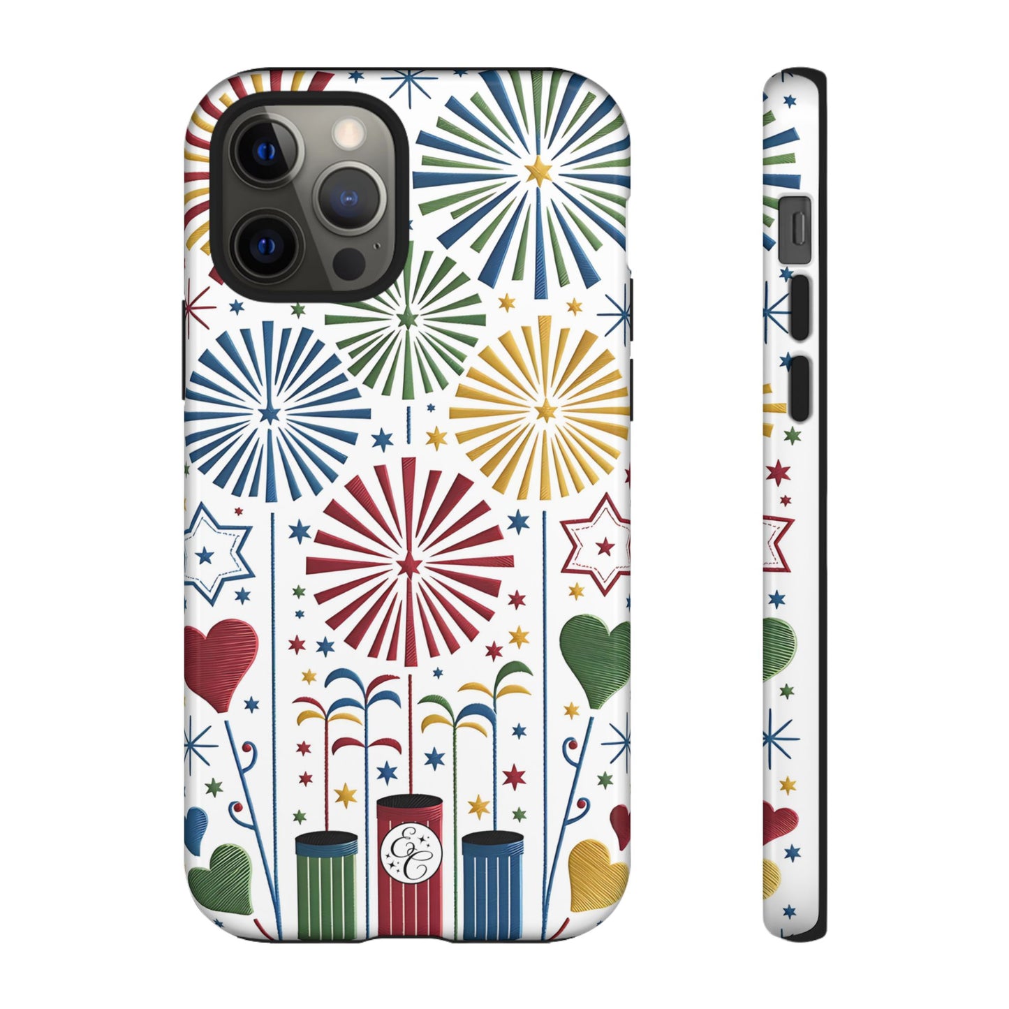 Colorful Fireworks and Stars Tough Phone Case
